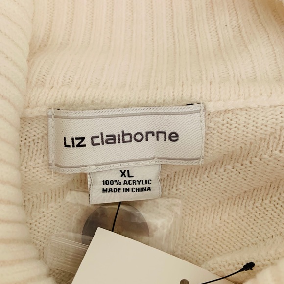 Liz Claiborne Cowl Neck With Buttons Sweaters - Picture 5 of 9